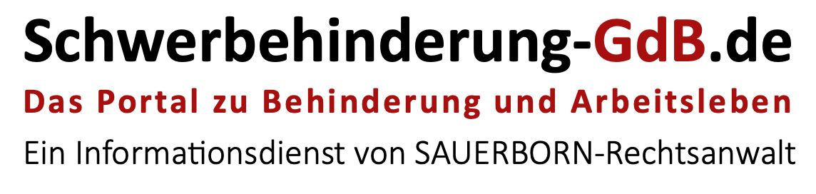 Schwerbehinderung-GdB - Rechtsanwalt Sauerborn